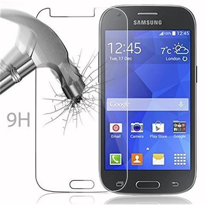 Cadorabo Panzer Folie kompatibel mit Samsung Galaxy ACE 4 - Schutzfolie Gehärtetes (Tempered) Display-Schutzglas in 9H Härte mit 3D Touch Kompatibilität