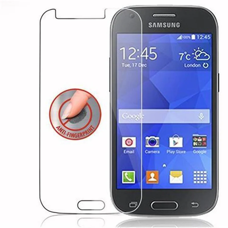 Cadorabo Panzer Folie kompatibel mit Samsung Galaxy ACE 4 - Schutzfolie Gehärtetes (Tempered) Display-Schutzglas in 9H Härte mit 3D Touch Kompatibilität