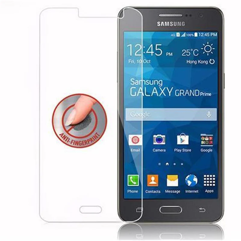 Cadorabo Panzer Folie kompatibel mit Samsung Galaxy GRAND PRIME - Schutzfolie Gehärtetes (Tempered) Display-Schutzglas in 9H Härte mit 3D Touch Kompatibilität