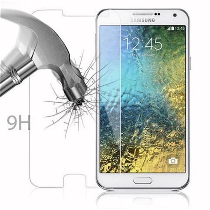 Cadorabo Panzer Folie kompatibel mit Samsung Galaxy E5 - Schutzfolie Gehärtetes (Tempered) Display-Schutzglas in 9H Härte mit 3D Touch Kompatibilität