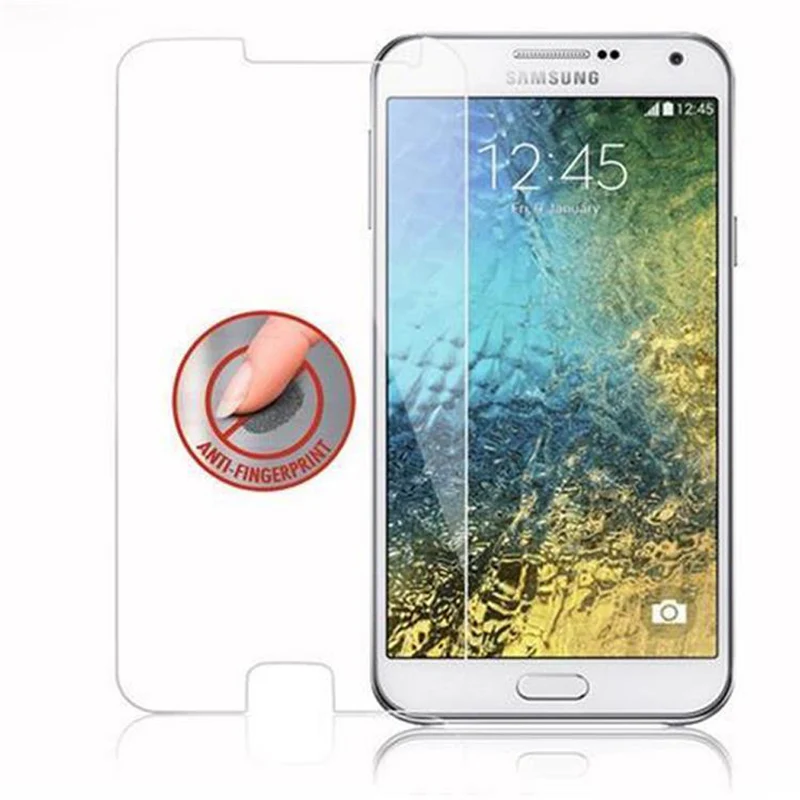 Cadorabo Panzer Folie kompatibel mit Samsung Galaxy E7 - Schutzfolie Gehärtetes (Tempered) Display-Schutzglas in 9H Härte mit 3D Touch Kompatibilität