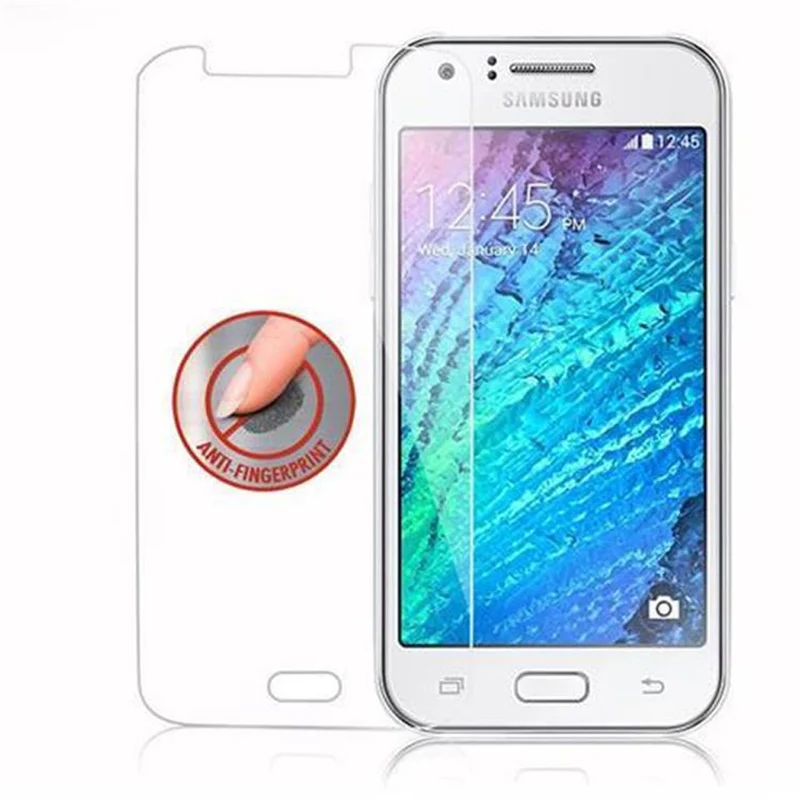 Cadorabo Panzer Folie kompatibel mit Samsung Galaxy J1 2015 - Schutzfolie Gehärtetes (Tempered) Display-Schutzglas in 9H Härte mit 3D Touch Kompatibilität