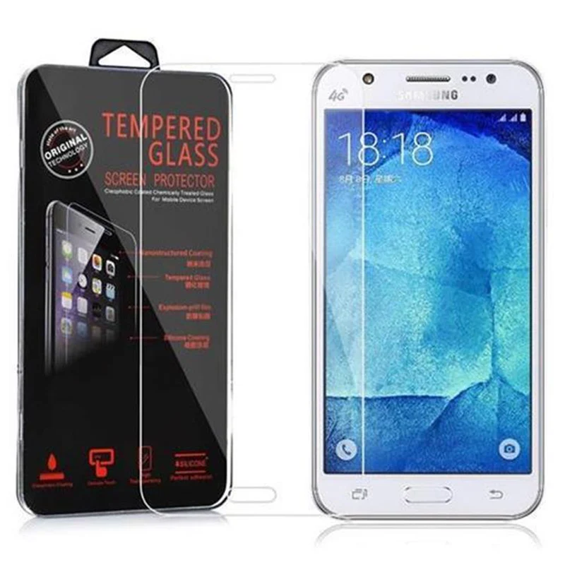 Cadorabo Panzer Folie kompatibel mit Samsung Galaxy J5 2015 - Schutzfolie Gehärtetes (Tempered) Display-Schutzglas in 9H Härte mit 3D Touch Kompatibilität