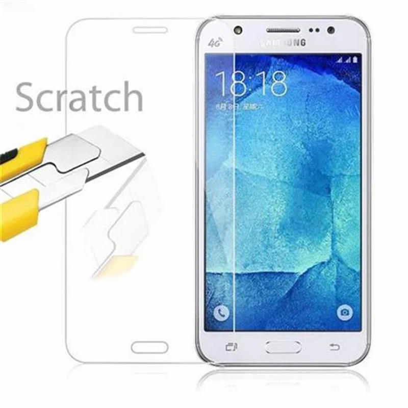 Cadorabo Panzer Folie kompatibel mit Samsung Galaxy J5 2015 - Schutzfolie Gehärtetes (Tempered) Display-Schutzglas in 9H Härte mit 3D Touch Kompatibilität
