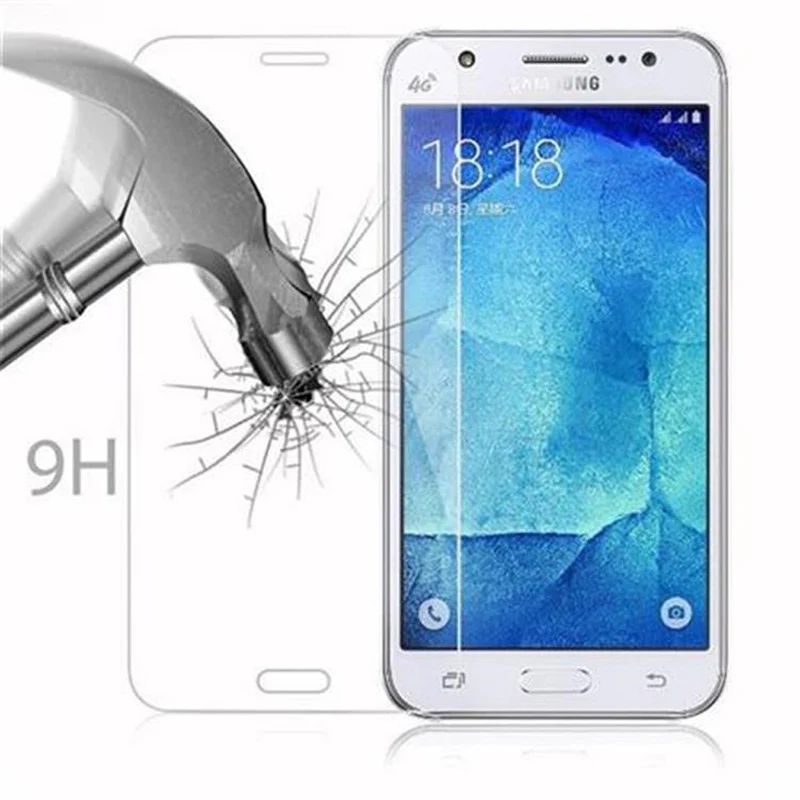 Cadorabo Panzer Folie kompatibel mit Samsung Galaxy J5 2015 - Schutzfolie Gehärtetes (Tempered) Display-Schutzglas in 9H Härte mit 3D Touch Kompatibilität