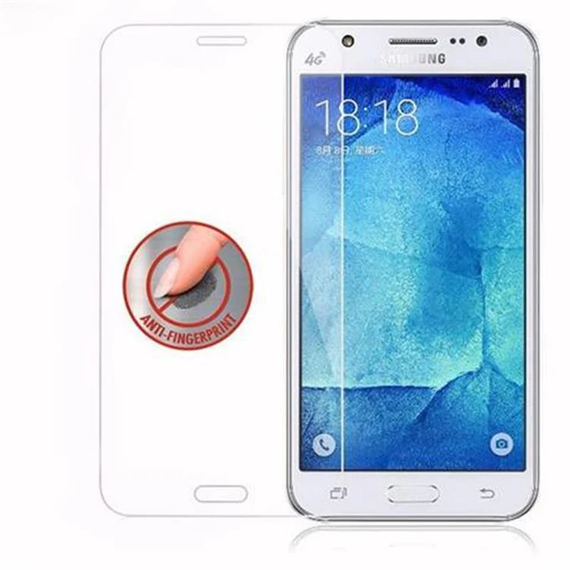 Cadorabo Panzer Folie kompatibel mit Samsung Galaxy J7 2015 - Schutzfolie Gehärtetes (Tempered) Display-Schutzglas in 9H Härte mit 3D Touch Kompatibilität