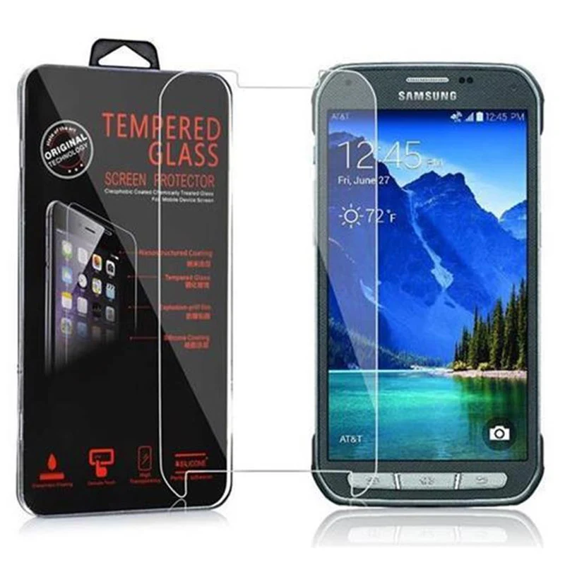 Cadorabo Panzer Folie kompatibel mit Samsung Galaxy S5 ACTIVE - Schutzfolie Gehärtetes (Tempered) Display-Schutzglas in 9H Härte mit 3D Touch Kompatibilität