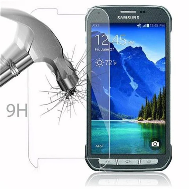 Cadorabo Panzer Folie kompatibel mit Samsung Galaxy S5 ACTIVE - Schutzfolie Gehärtetes (Tempered) Display-Schutzglas in 9H Härte mit 3D Touch Kompatibilität