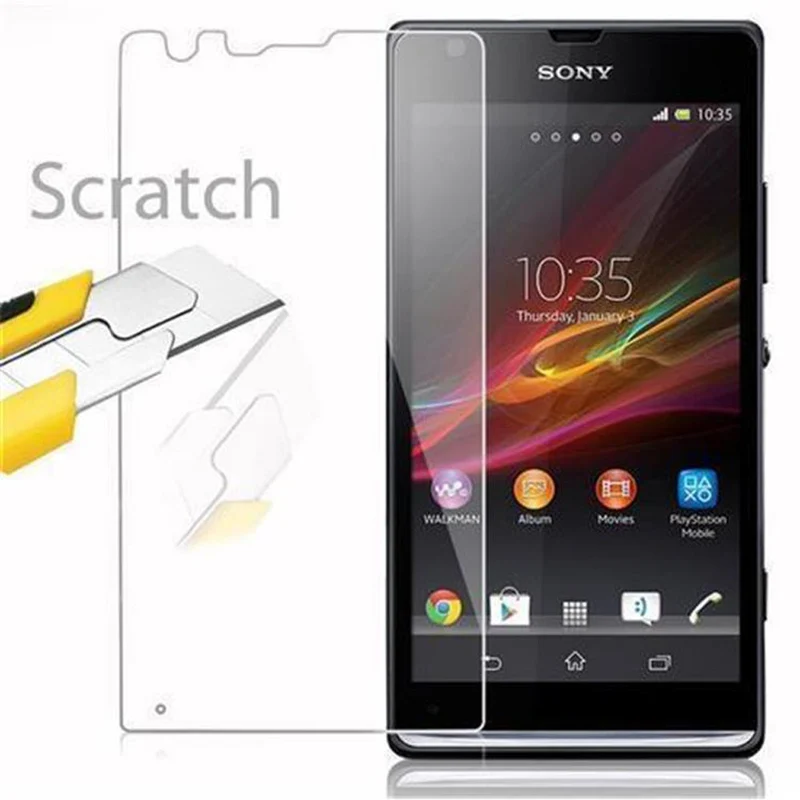 Cadorabo Panzer Folie kompatibel mit Sony Xperia SP - Schutzfolie Gehärtetes (Tempered) Display-Schutzglas in 9H Härte mit 3D Touch Kompatibilität