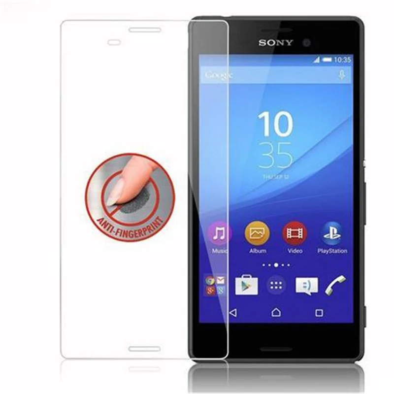 Cadorabo Panzer Folie kompatibel mit Sony Xperia M4 AQUA - Schutzfolie Gehärtetes (Tempered) Display-Schutzglas in 9H Härte mit 3D Touch Kompatibilität