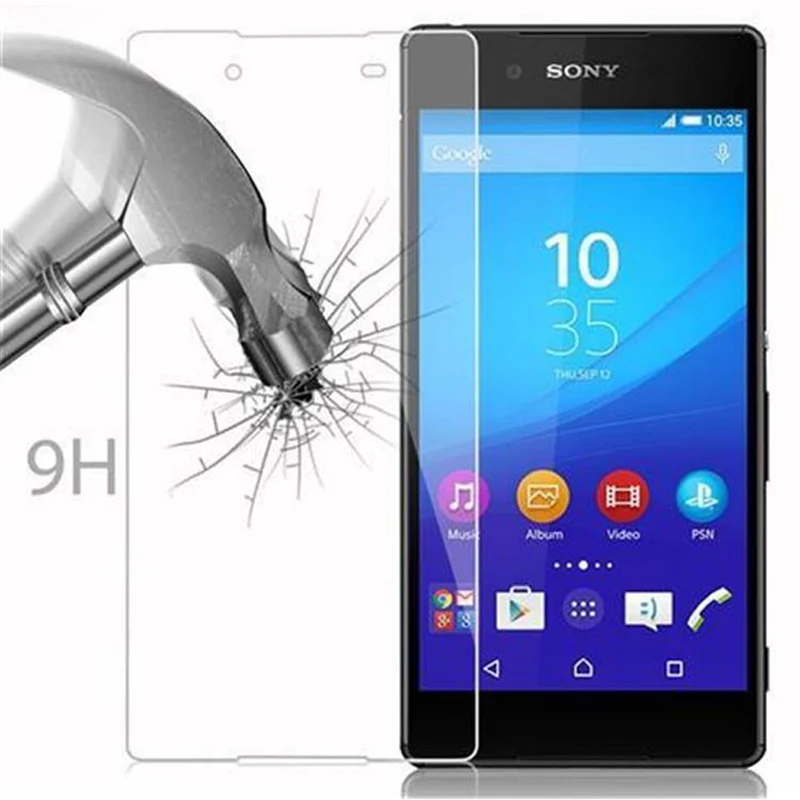 Cadorabo Panzer Folie kompatibel mit Sony Xperia Z3 PLUS / Z4 - Schutzfolie Gehärtetes (Tempered) Display-Schutzglas in 9H Härte mit 3D Touch Kompatibilität