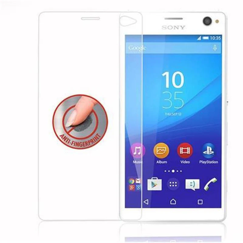 Cadorabo Panzer Folie kompatibel mit Sony Xperia C4 - Schutzfolie Gehärtetes (Tempered) Display-Schutzglas in 9H Härte mit 3D Touch Kompatibilität