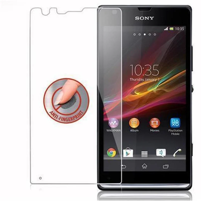 Cadorabo Panzer Folie kompatibel mit Sony Xperia S - Schutzfolie Gehärtetes (Tempered) Display-Schutzglas in 9H Härte mit 3D Touch Kompatibilität