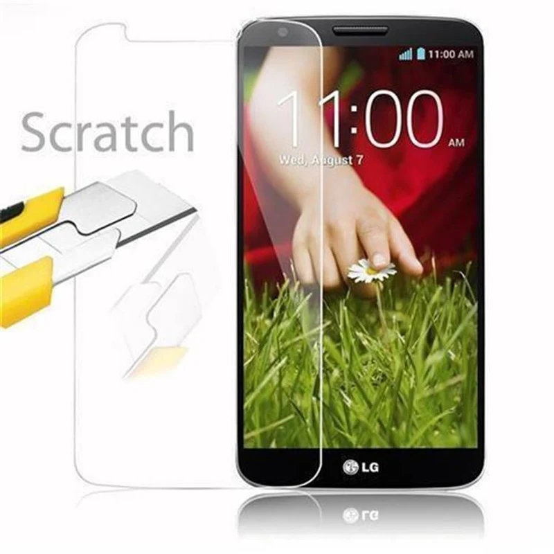 Cadorabo Panzer Folie kompatibel mit LG G2 MINI - Schutzfolie Gehärtetes (Tempered) Display-Schutzglas in 9H Härte mit 3D Touch Kompatibilität