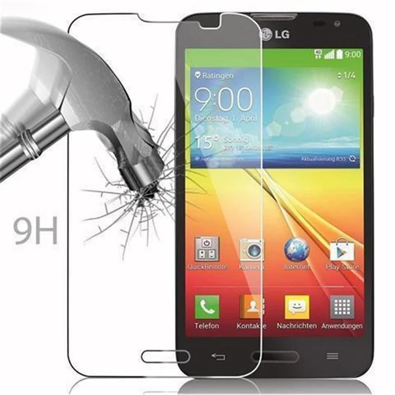 Cadorabo Panzer Folie kompatibel mit LG L70 (1. SIM) - Schutzfolie Gehärtetes (Tempered) Display-Schutzglas in 9H Härte mit 3D Touch Kompatibilität
