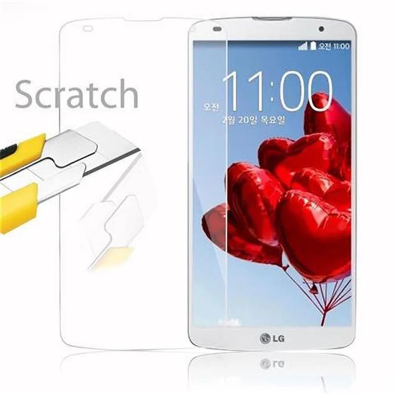 Cadorabo Panzer Folie kompatibel mit LG OPTIMUS G PRO 2 - Schutzfolie Gehärtetes (Tempered) Display-Schutzglas in 9H Härte mit 3D Touch Kompatibilität