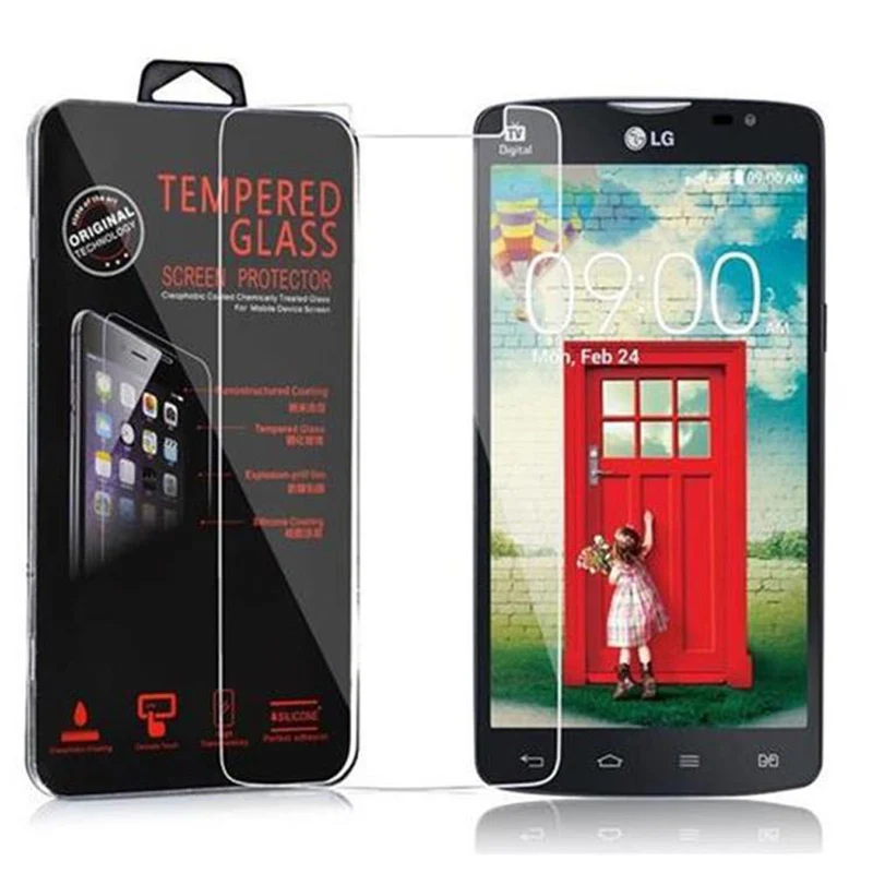 Cadorabo Panzer Folie kompatibel mit LG L80 - Schutzfolie Gehärtetes (Tempered) Display-Schutzglas in 9H Härte mit 3D Touch Kompatibilität