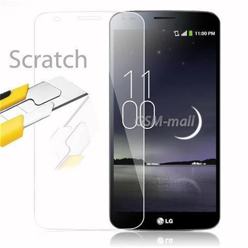Cadorabo Panzer Folie kompatibel mit LG G FLEX 2 - Schutzfolie Gehärtetes (Tempered) Display-Schutzglas in 9H Härte mit 3D Touch Kompatibilität
