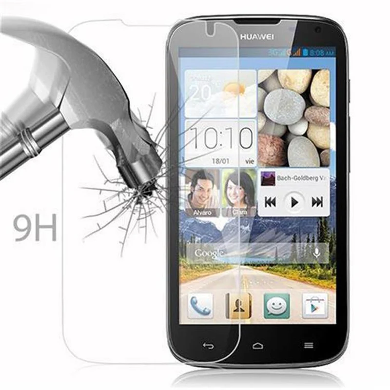 Cadorabo Panzer Folie kompatibel mit Huawei ASCEND G610 - Schutzfolie Gehärtetes (Tempered) Display-Schutzglas in 9H Härte mit 3D Touch Kompatibilität