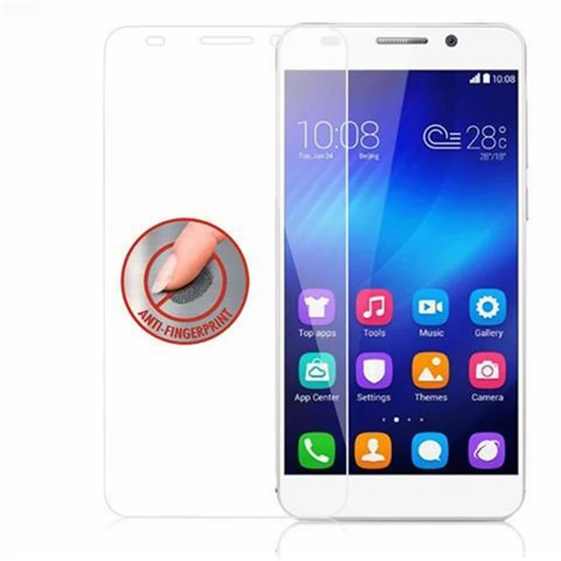 Cadorabo Panzer Folie kompatibel mit Honor 6 - Schutzfolie Gehärtetes (Tempered) Display-Schutzglas in 9H Härte mit 3D Touch Kompatibilität