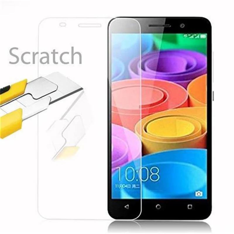 Cadorabo Panzer Folie kompatibel mit Honor 4X - Schutzfolie Gehärtetes (Tempered) Display-Schutzglas in 9H Härte mit 3D Touch Kompatibilität