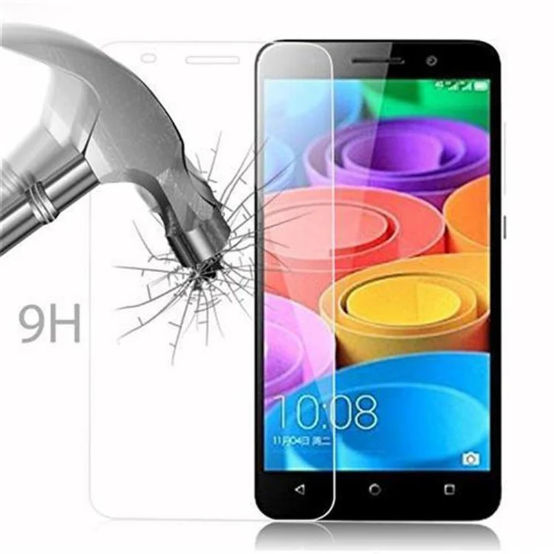 Cadorabo Panzer Folie kompatibel mit Honor 4X - Schutzfolie Gehärtetes (Tempered) Display-Schutzglas in 9H Härte mit 3D Touch Kompatibilität