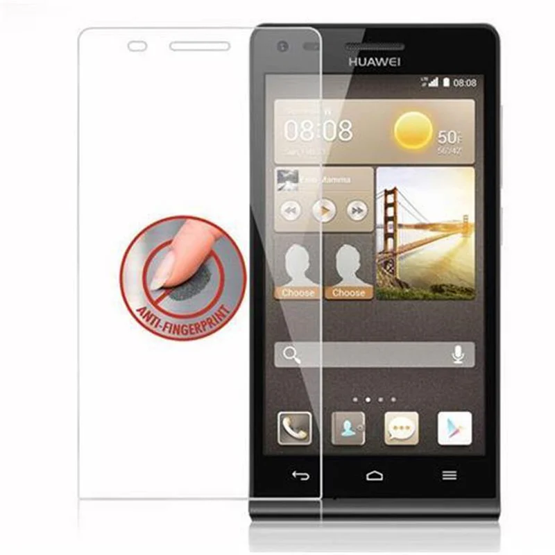 Cadorabo Panzer Folie kompatibel mit Huawei ASCEND G6 - Schutzfolie Gehärtetes (Tempered) Display-Schutzglas in 9H Härte mit 3D Touch Kompatibilität