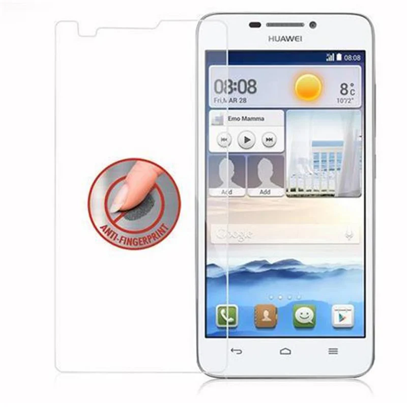 Cadorabo Panzer Folie kompatibel mit Huawei ASCEND G630 - Schutzfolie Gehärtetes (Tempered) Display-Schutzglas in 9H Härte mit 3D Touch Kompatibilität