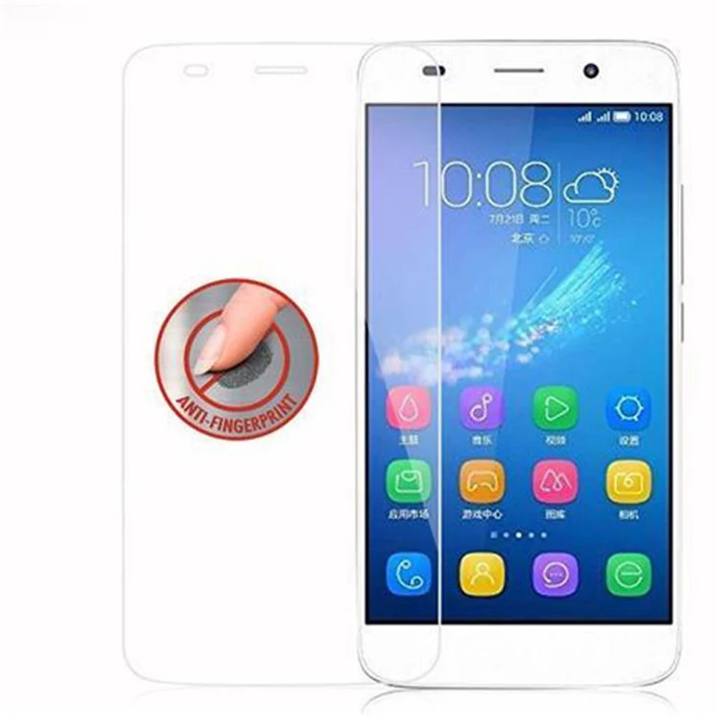 Cadorabo Panzer Folie kompatibel mit Huawei Y6 2015 / Honor 4A - Schutzfolie Gehärtetes (Tempered) Display-Schutzglas in 9H Härte mit 3D Touch Kompatibilität