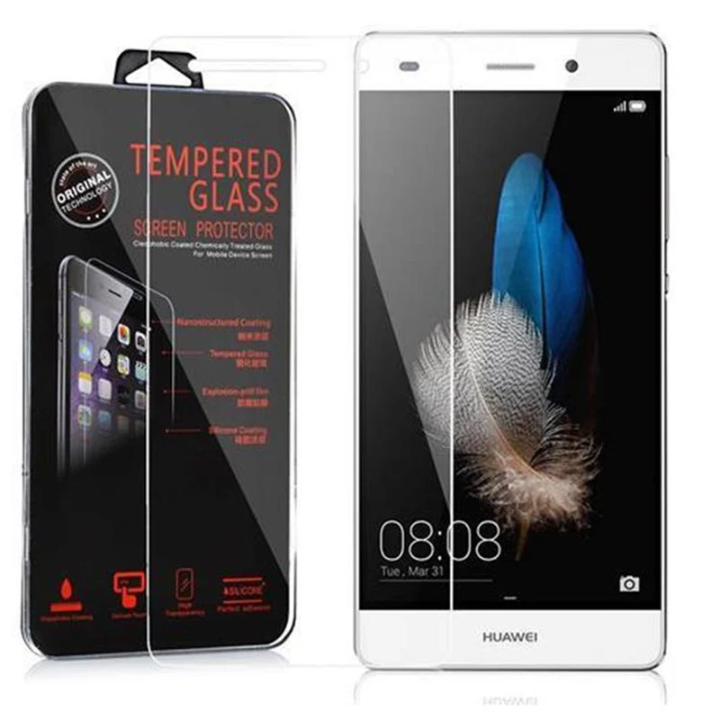 Cadorabo Panzer Folie kompatibel mit Huawei P8 LITE 2015 - Schutzfolie Gehärtetes (Tempered) Display-Schutzglas in 9H Härte mit 3D Touch Kompatibilität