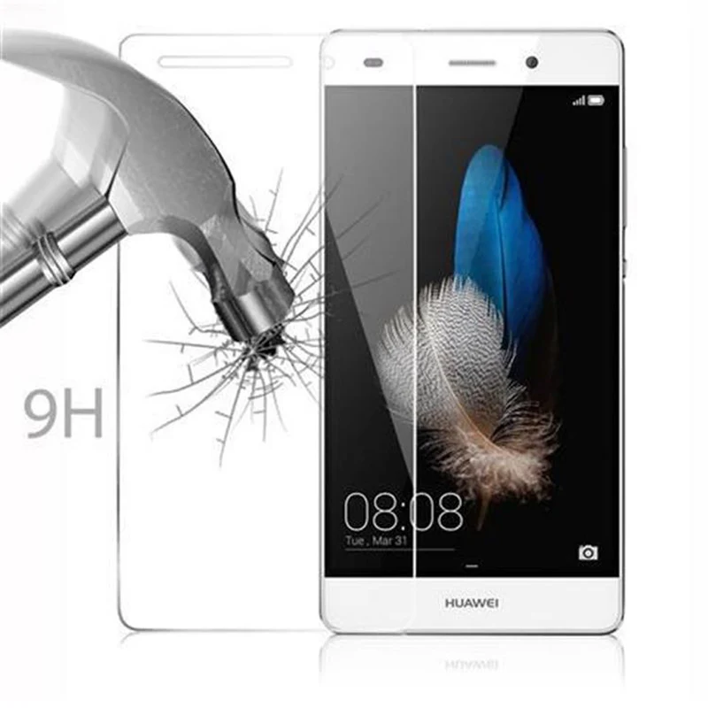Cadorabo Panzer Folie kompatibel mit Huawei P8 LITE 2015 - Schutzfolie Gehärtetes (Tempered) Display-Schutzglas in 9H Härte mit 3D Touch Kompatibilität