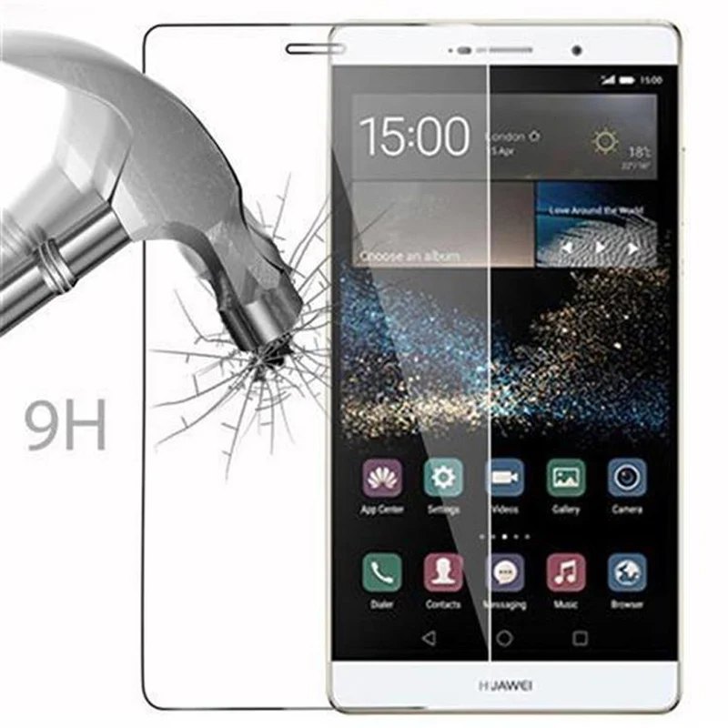 Cadorabo Panzer Folie kompatibel mit Huawei P8 MAX - Schutzfolie Gehärtetes (Tempered) Display-Schutzglas in 9H Härte mit 3D Touch Kompatibilität
