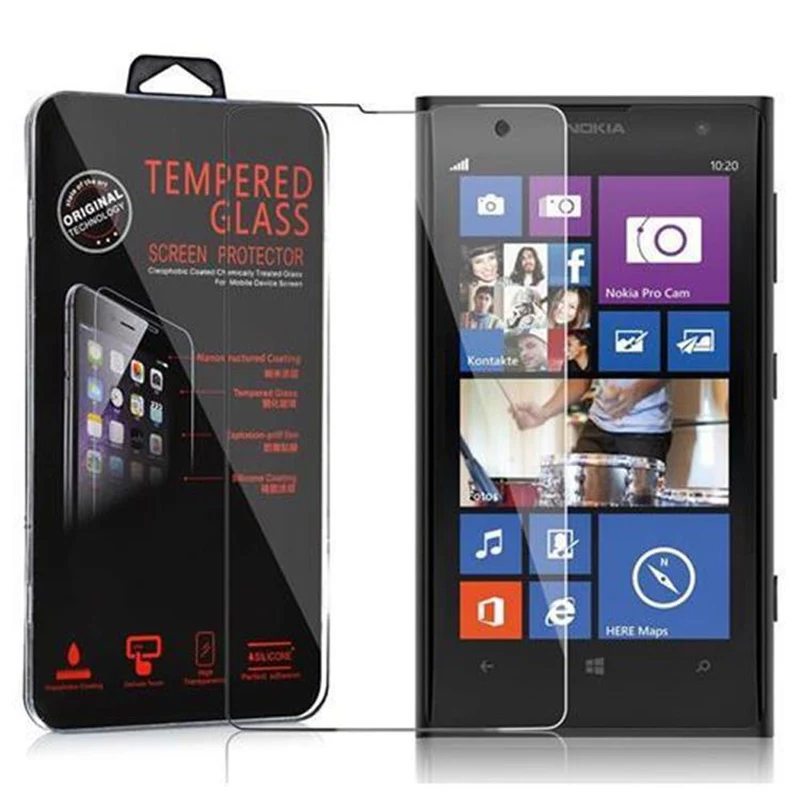 Cadorabo Panzer Folie kompatibel mit Nokia Lumia 1020 - Schutzfolie Gehärtetes (Tempered) Display-Schutzglas in 9H Härte mit 3D Touch Kompatibilität