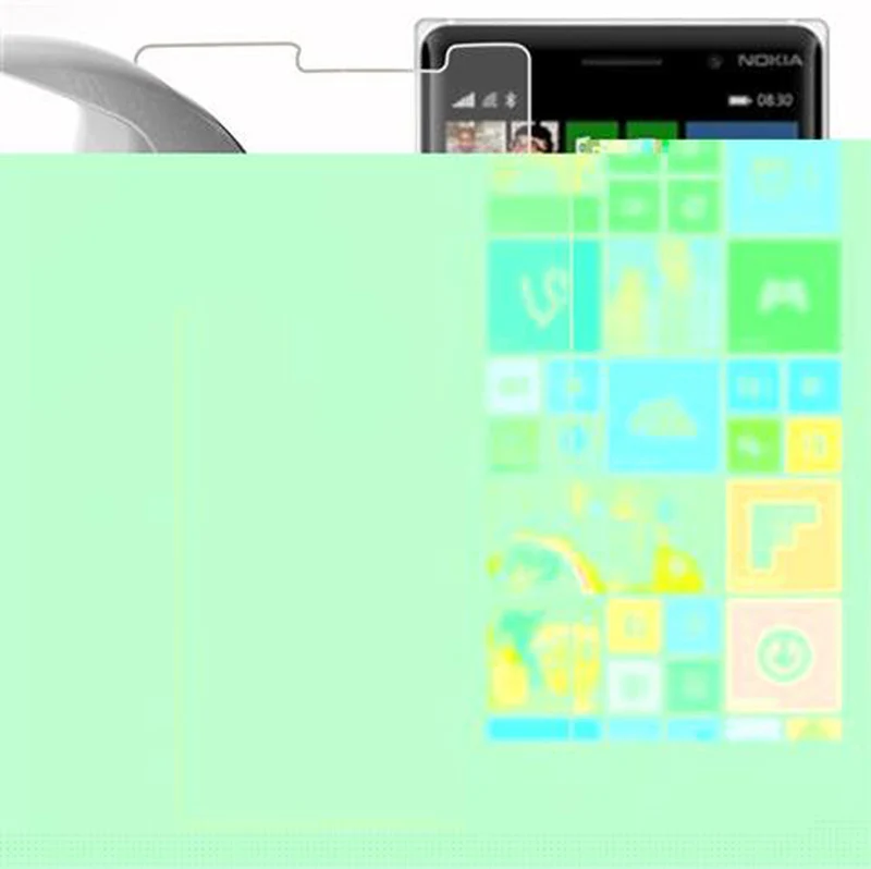 Cadorabo Panzer Folie kompatibel mit Nokia Lumia 830 - Schutzfolie Gehärtetes (Tempered) Display-Schutzglas in 9H Härte mit 3D Touch Kompatibilität