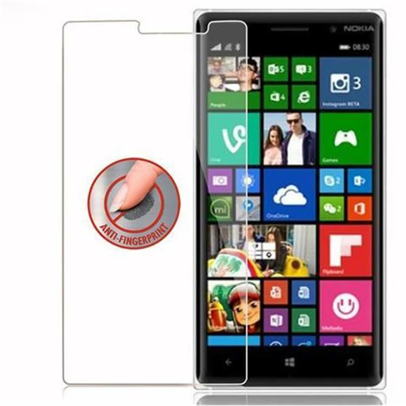 Cadorabo Panzer Folie kompatibel mit Nokia Lumia 830 - Schutzfolie Gehärtetes (Tempered) Display-Schutzglas in 9H Härte mit 3D Touch Kompatibilität