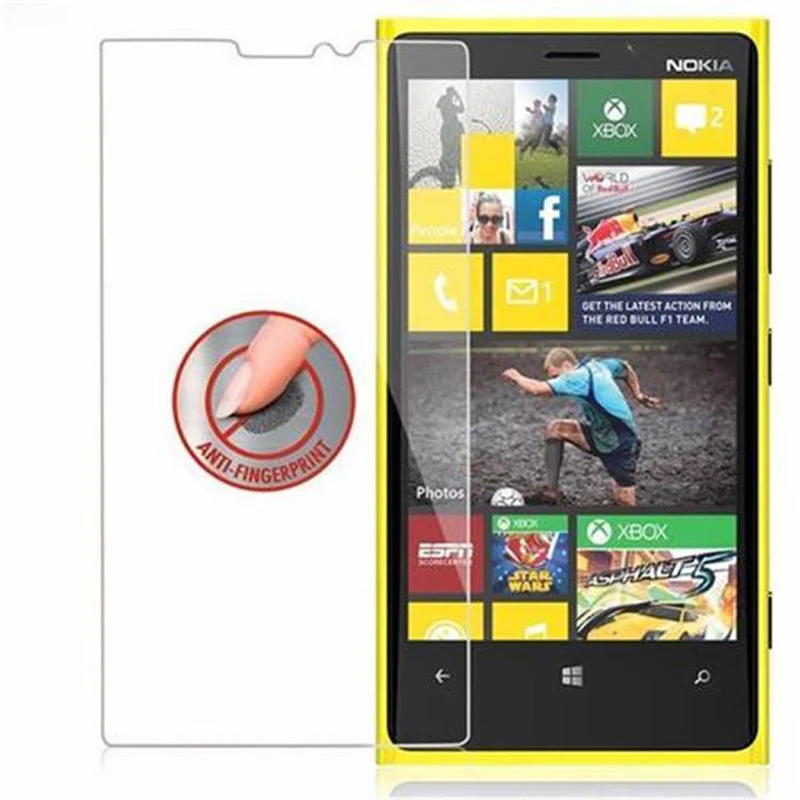 Cadorabo Panzer Folie kompatibel mit Nokia Lumia 920 - Schutzfolie Gehärtetes (Tempered) Display-Schutzglas in 9H Härte mit 3D Touch Kompatibilität