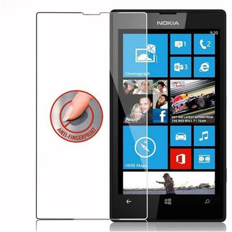 Cadorabo Panzer Folie kompatibel mit Nokia Lumia 520 / 521 - Schutzfolie Gehärtetes (Tempered) Display-Schutzglas in 9H Härte mit 3D Touch Kompatibilität