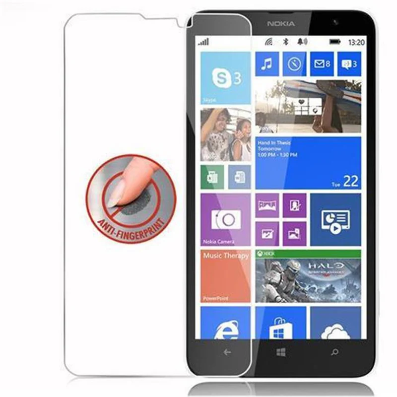 Cadorabo Panzer Folie kompatibel mit Nokia Lumia 1320 - Schutzfolie Gehärtetes (Tempered) Display-Schutzglas in 9H Härte mit 3D Touch Kompatibilität