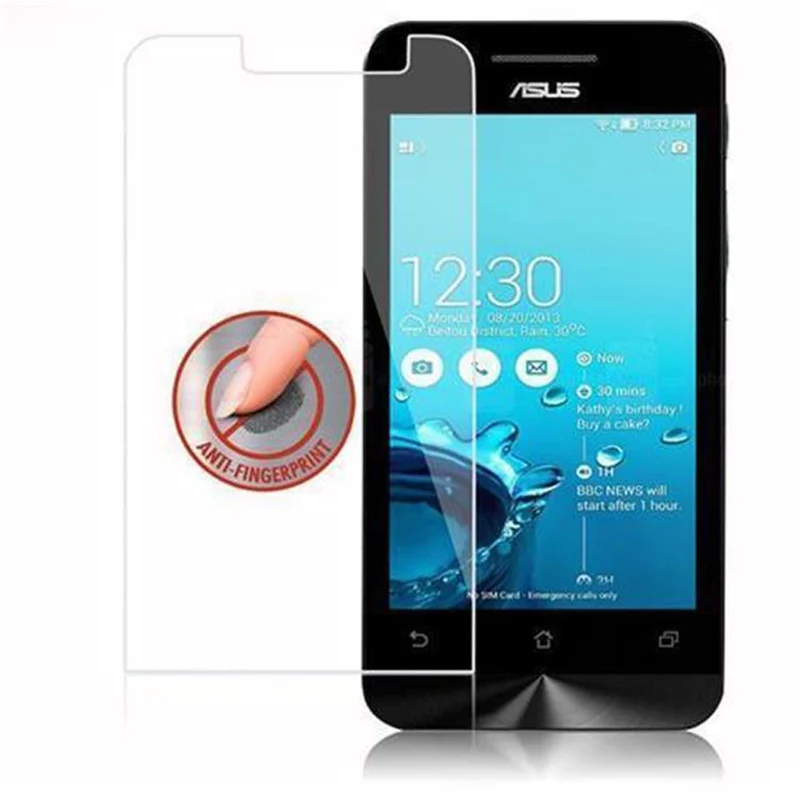 Cadorabo Panzer Folie kompatibel mit Asus ZenFone 4 2014 - Schutzfolie Gehärtetes (Tempered) Display-Schutzglas in 9H Härte mit 3D Touch Kompatibilität