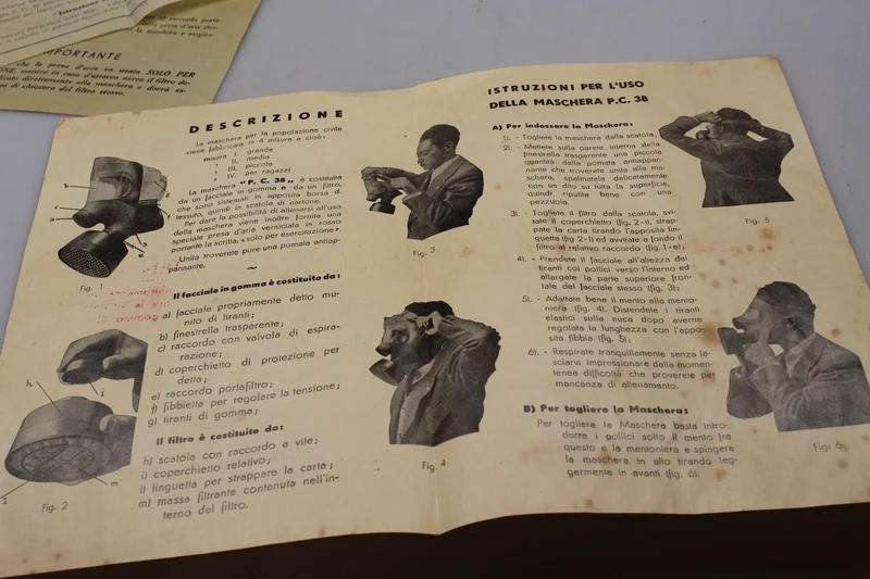 PC-38 WW2 Gasmaske Anleitung