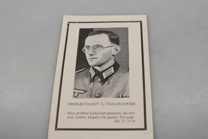 Sterbebilder Oberleutnant GJ gefallen Süditalien 22