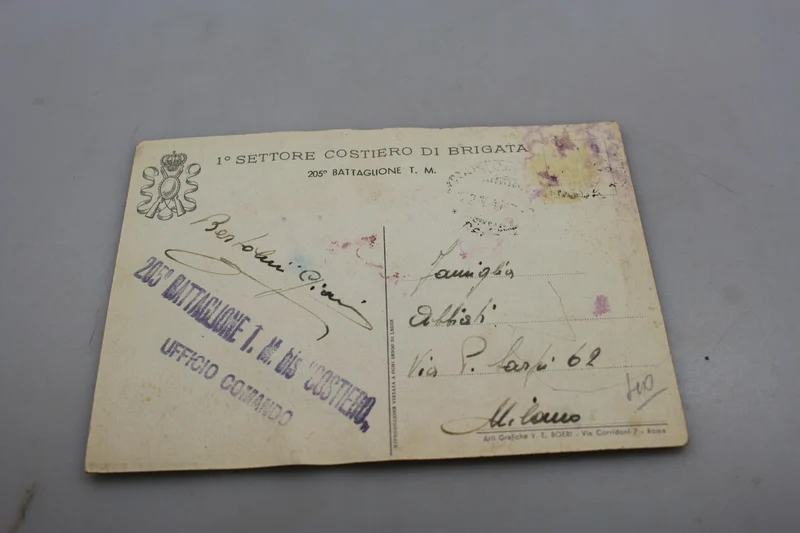 Postkarte „1. Küstenabschnitt der Brigade“