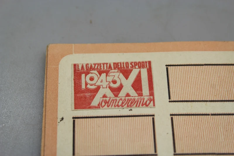 Mitgliedskarte „Gazzetta dello Sport“ – 1943 XXI° vz