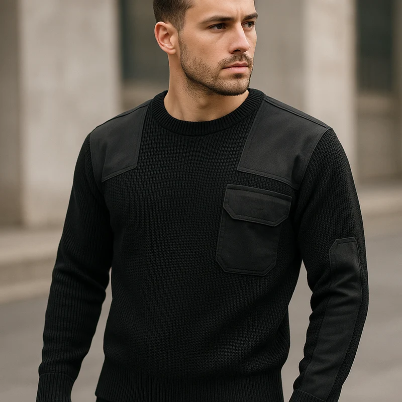 BW Pullover, mit Brusttasche