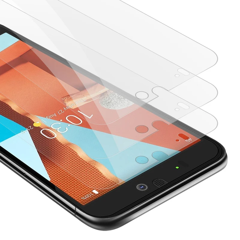 Cadorabo 3x Panzer Folie kompatibel mit Fairphone 3 - Schutzfolie 3er Pack Gehärtetes (Tempered) Display-Schutzglas in 9H Härte mit 3D Touch Kompatibilität