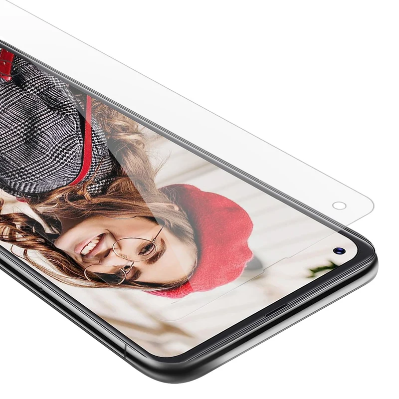 Cadorabo Panzer Folie kompatibel mit Cubot MAX 3 - Schutzfolie Gehärtetes (Tempered) Display-Schutzglas in 9H Härte mit 3D Touch Kompatibilität