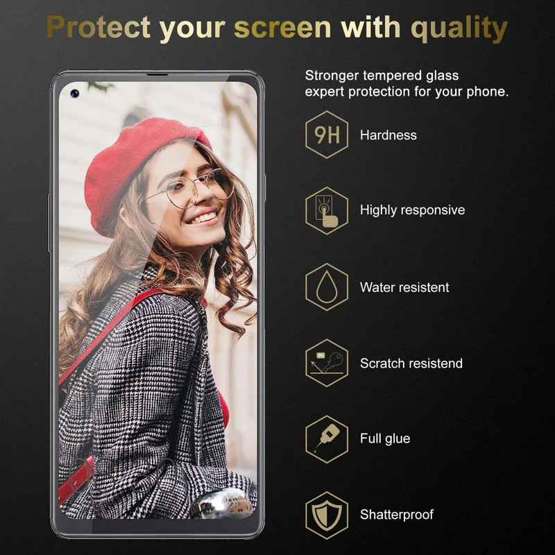 Cadorabo Panzer Folie kompatibel mit Cubot MAX 3 - Schutzfolie Gehärtetes (Tempered) Display-Schutzglas in 9H Härte mit 3D Touch Kompatibilität