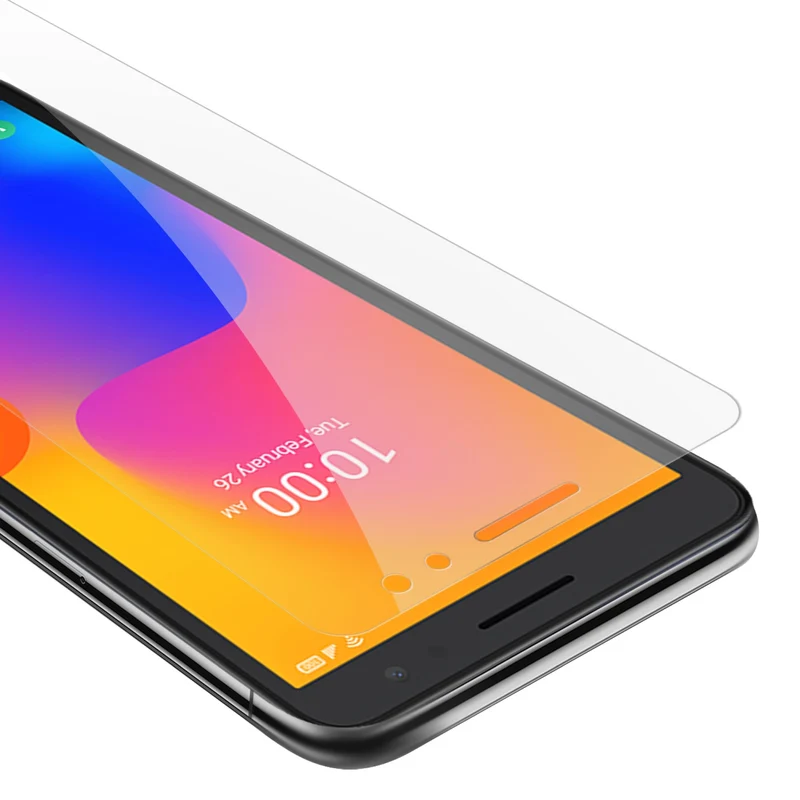 Cadorabo Panzer Folie kompatibel mit Alcatel 1B 2022 - Schutzfolie Gehärtetes (Tempered) Display-Schutzglas in 9H Härte mit 3D Touch Kompatibilität
