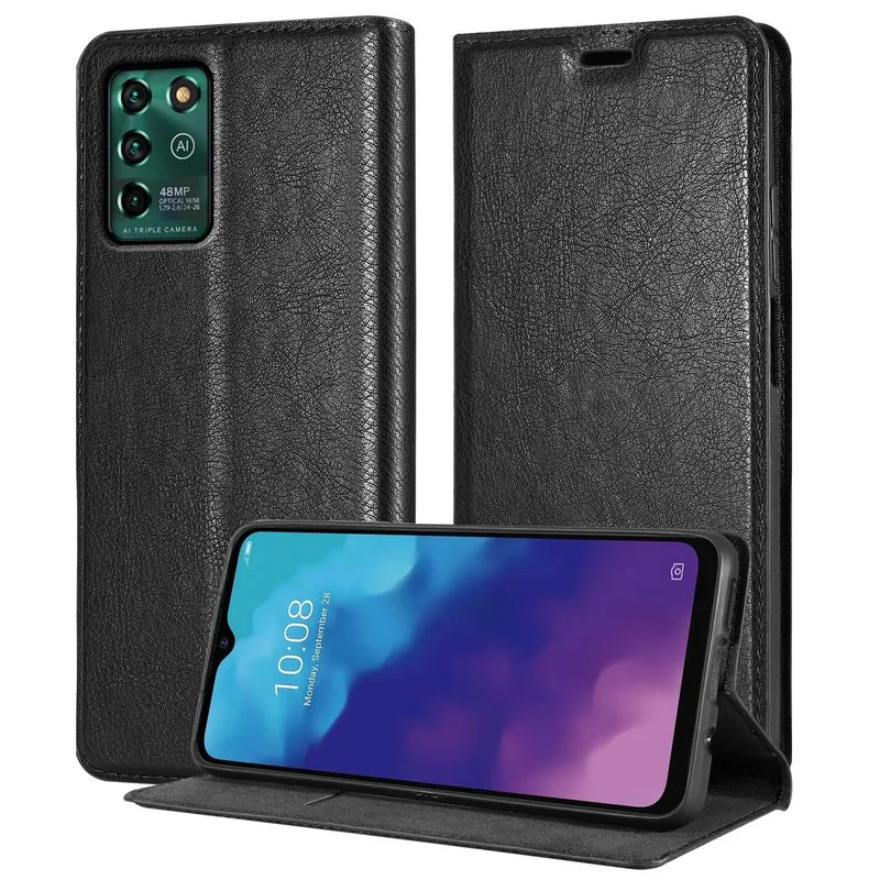 Cadorabo Hülle kompatibel mit ZTE Blade V30 Vita Schutzhülle mit Magnetverschluss, Standfunktion und Kartenfach