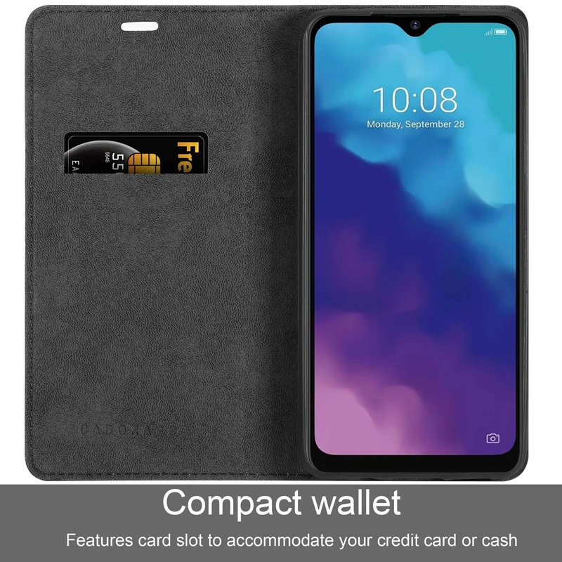 Cadorabo Hülle kompatibel mit ZTE Blade V30 Vita Schutzhülle mit Magnetverschluss, Standfunktion und Kartenfach